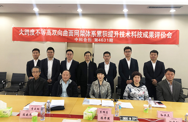 大跨度不等高双向曲面网架体系累积提升技术 anli.jpg